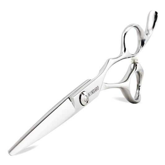 5.5" Hair scissors Convex Blades Japan 440C Silvery Professional Hair Shears Barber hair scissors Kinsaro