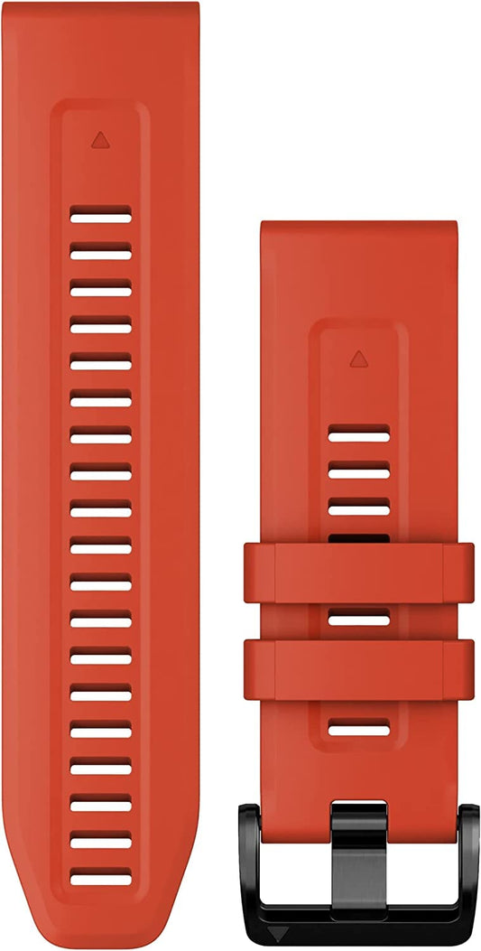 Garmin Correa Fenix 7X 26mm QuickFit Silicon Rojo Flama