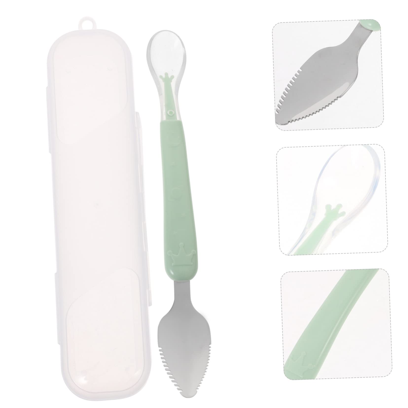 KOMBIUDA Cuchara Raspadora para Bebés Cuchara De Frutas Y Purés para Alimentos Entrenamiento Y Comidas Utensilio Práctico para Pequeños