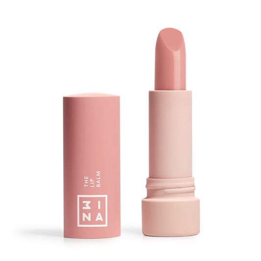 Bálsamo labial 3INA The Lip Balm rosa - Hidratante y vegano - Protección y restauración labial - 3 gramos