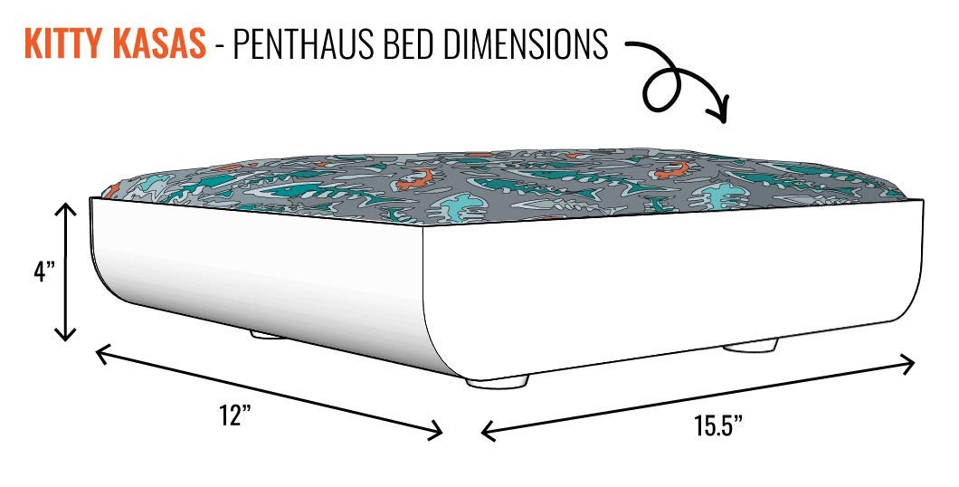 Kitty Kasas Penthaus - Cama para Gato, Blanco
