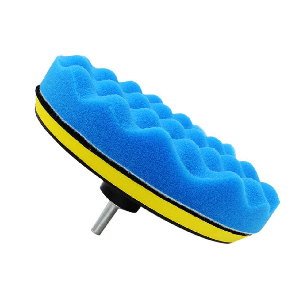 Almohadillas de Pulido para Pulidor de Automóviles con Adaptador de Taladro, Juego de 10, 5 Pulgadas