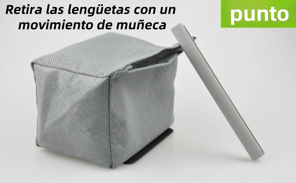 Bolsas de Polvo para Extractores, 4 Bolsas de Filtro Bolsa de Polvo de Tela No Tejida Bolsa de Basura Lavable para Ranura para Tarjeta de 10 X 11 Cm Accesorios para Aspiradoras Domésticas
