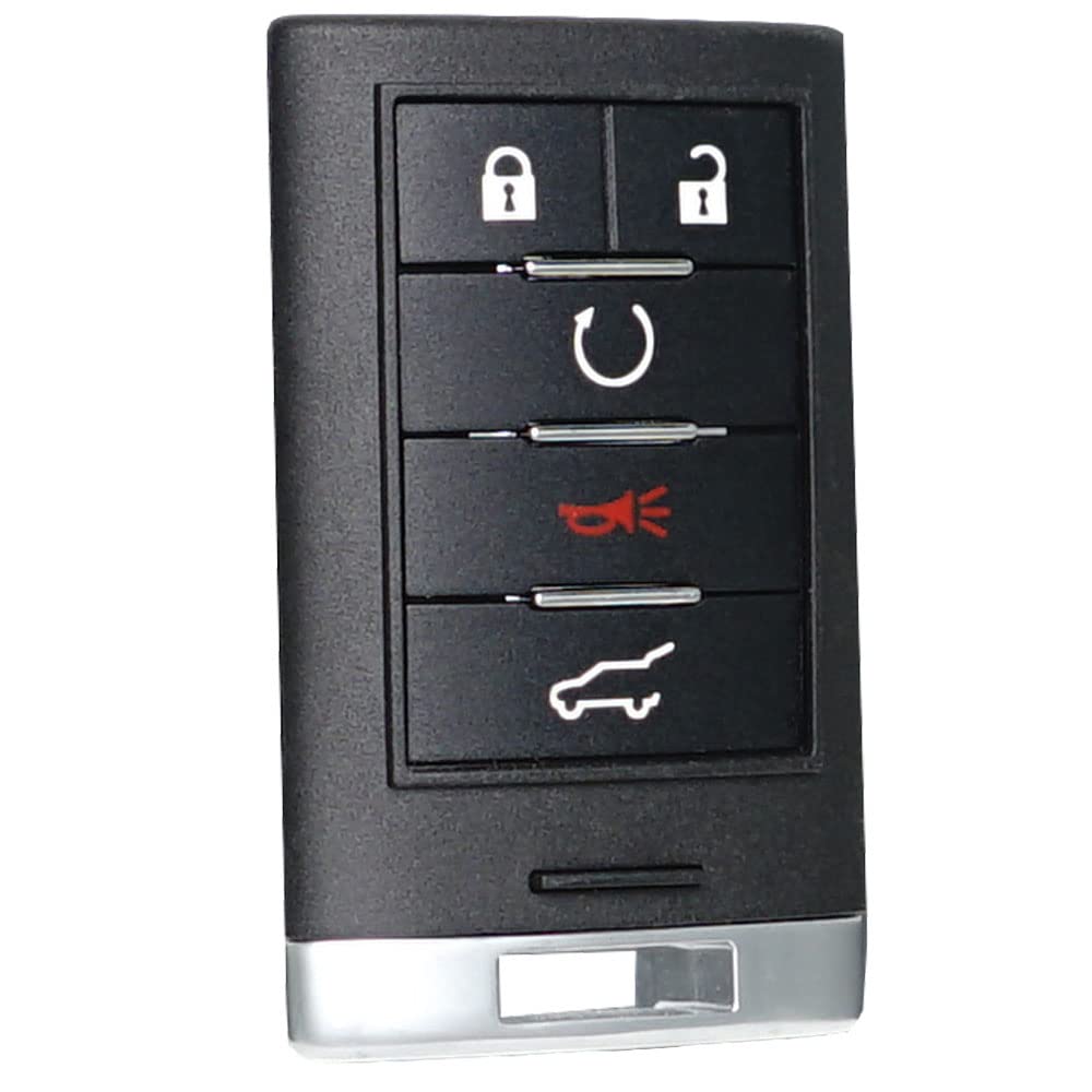 MechanMagic - Llave de repuesto para mando a distancia sin llave, compatible con Cadillac SRX 2010-2015 ATS XTS 2013-2014 ELR botón de arranque de proximidad inteligente NBG009768T 22865375
