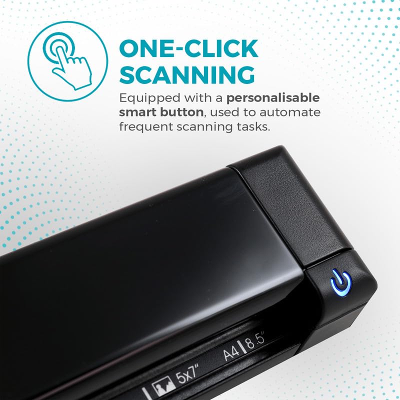 Escáner Portátil IRIScan Express v4 Blanco Escaneo Directo a PDF, Word, Excel y Más