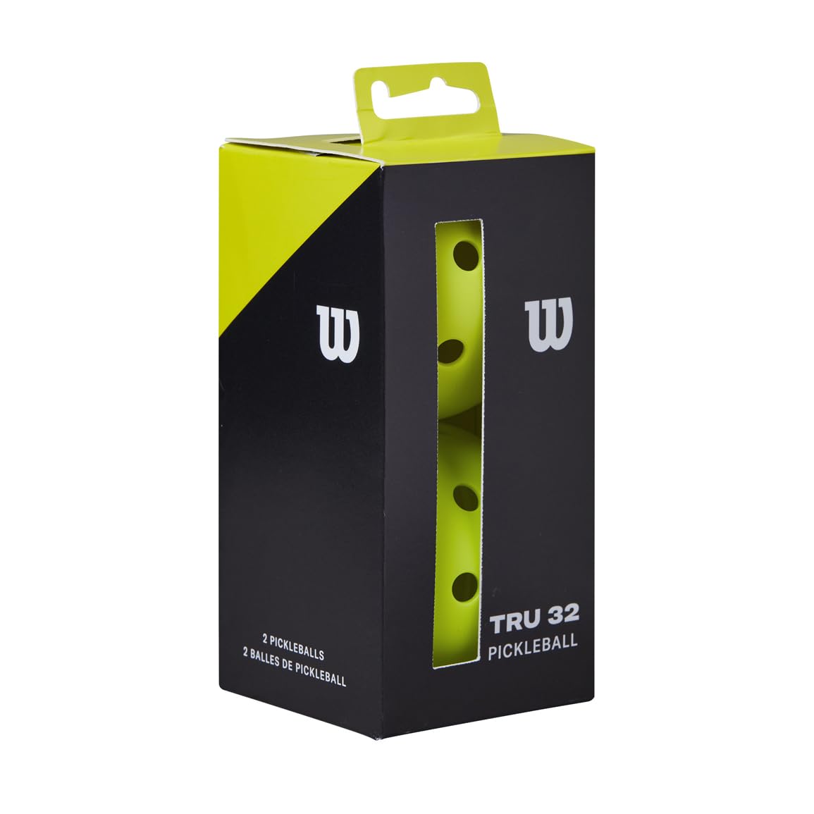 Bolas de Pickleball WILSON Tru 32 Amarillo Paquete de 2