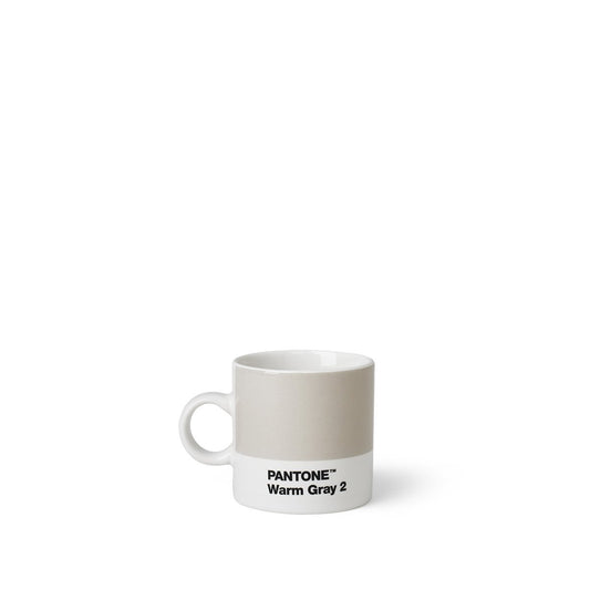 Copenhagen Design PANTONE Taza de café pequeña, porcelana fina (cerámica), 120 ml, gris cálido
