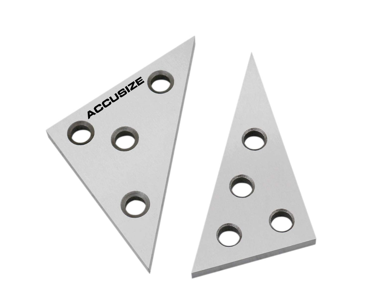 Juego de Placas de Ángulo Sólido Accusize Industrial Tools 30-60-90 y 45-45-90 Grados