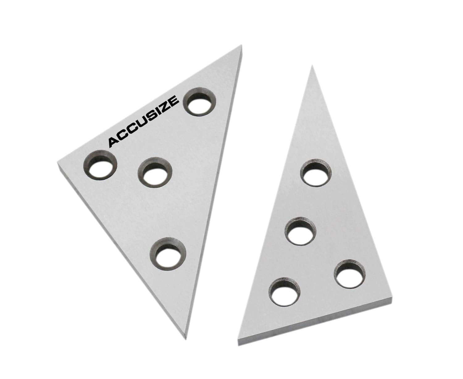 Juego de Placas de Ángulo Sólido Accusize Industrial Tools 30-60-90 y 45-45-90 Grados