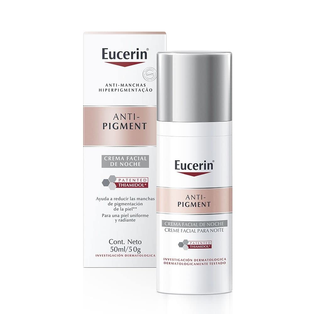 Eucerin Crema facial hidratante noche anti manchas Anti Pigment, 50ml + Crema Intensiva Ph5 Advanced Repair, 450 Ml, color, 450 ml, pack of/paquete de