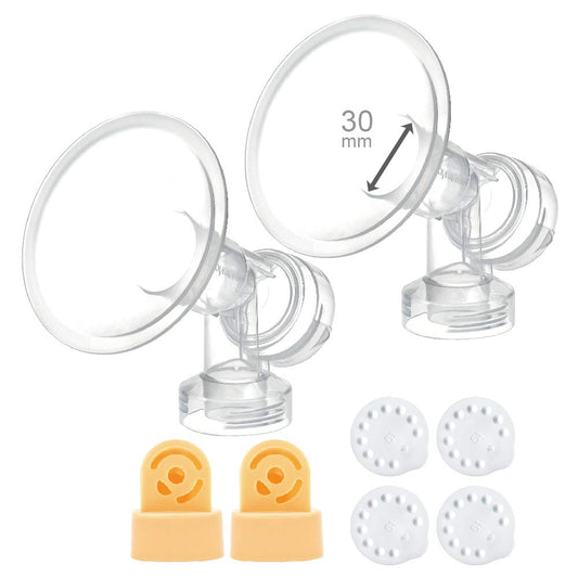 Embudos de una Sola Pieza Maymom 30 mm Compatibles con Extractores Medela