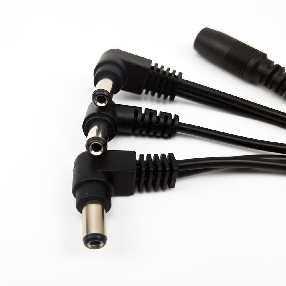 Godtone - Cable de alimentación de cadena de margaritas de 3 vías DC para adaptador de fuente de alimentación de pedal de guitarra