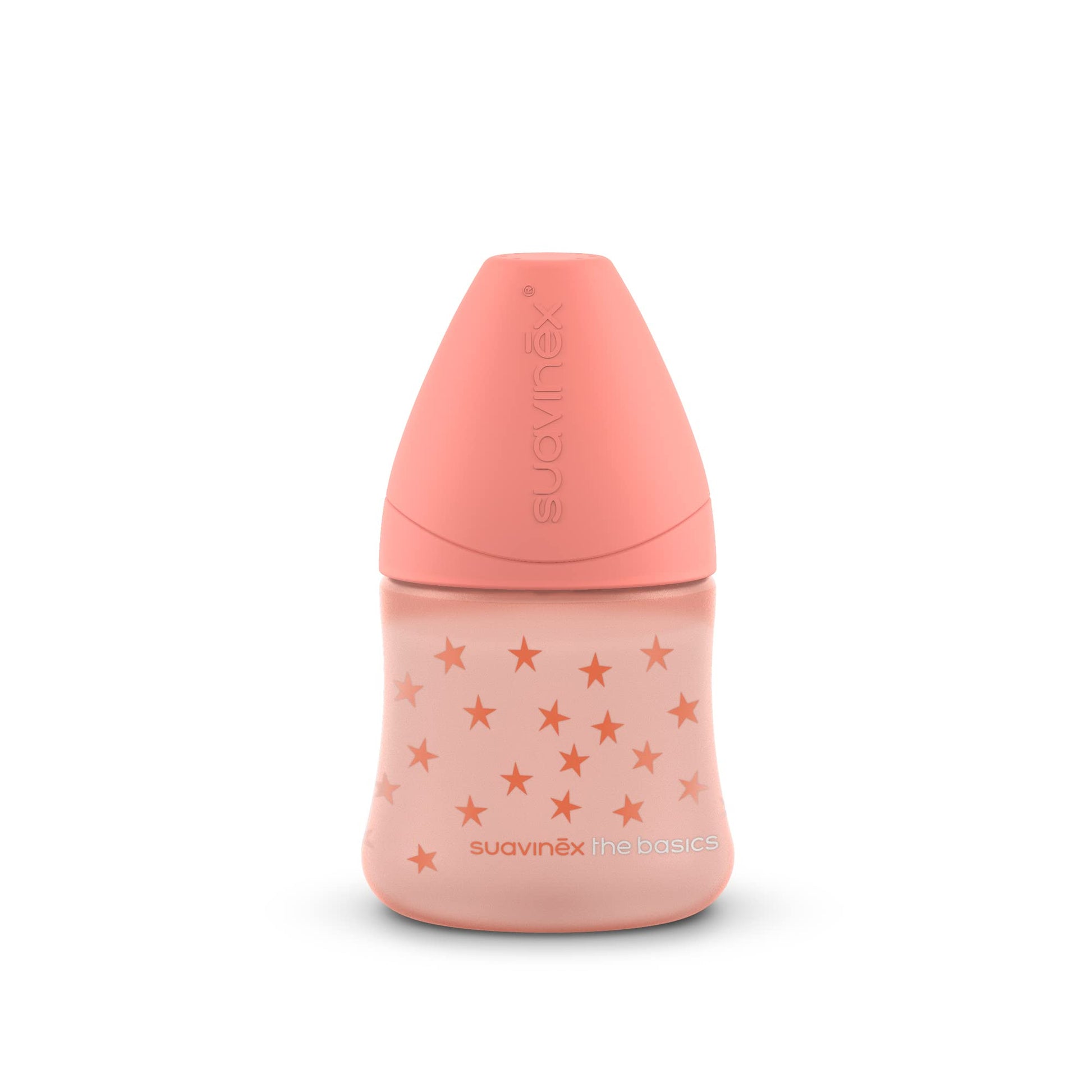 Set de Biberones Basics Rosa Tetina Redonda Silicon 150ml Flujo Lento