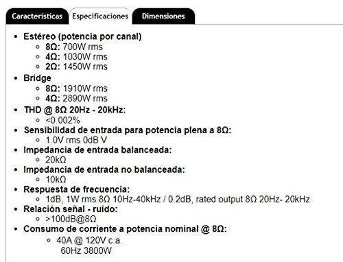 HCF-PRO-30 Amplificador de Potencia 3000 W RMS