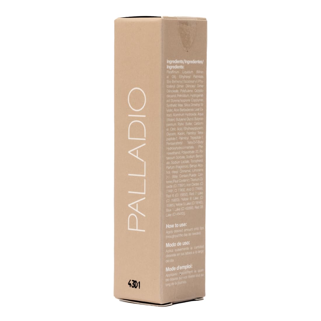 Palladio Butter Balm - Bálsamo Labial Hidratante con Tinte Transparente, Aloe, Péptidos, Manteca de Karité y Fórmula Vegana para Hidratación Instantánea, French Vanilla