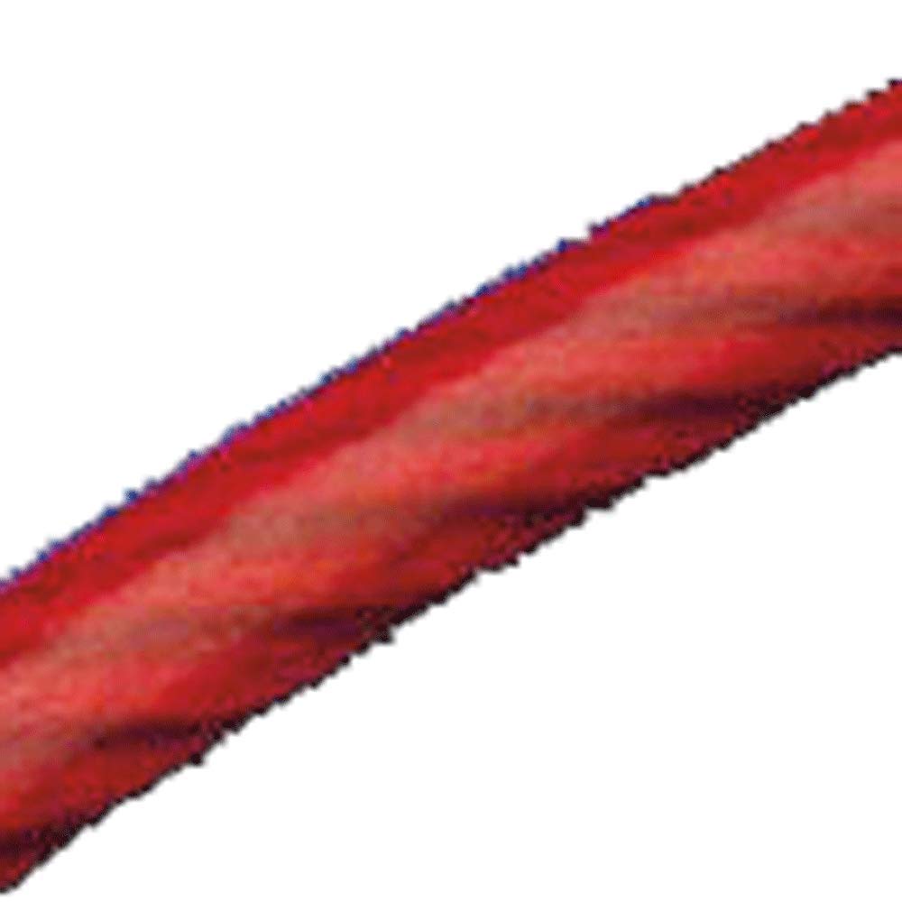 Peakworks V8208003 - Correa de anclaje de cable con 2 anillos de ojo, cable galvanizado recubierto de PVC, 1/4 pulgadas de grosor, rojo, V8208003