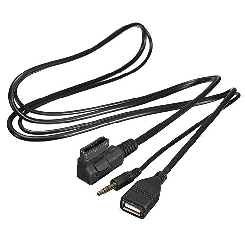 Cable Auxiliar USB Keenso 3.5 mm Adaptador de Audio para Automóviles