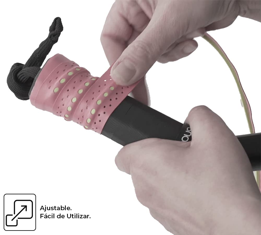 Grip Dual Pro + Overgrip ShockOut Negro para Raqueta de Padel