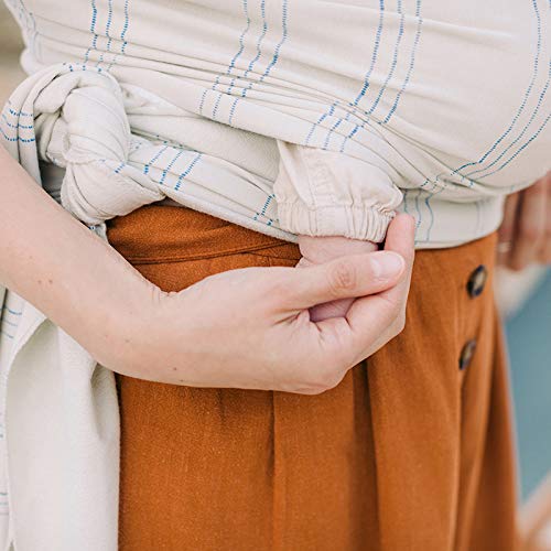 Boba - Portabebés original para recién nacidos (7-35 libras), suave, seguro, manos libres y ergonómico, ideal para una unión cómoda, nuevos padres (Serenity Riviera)