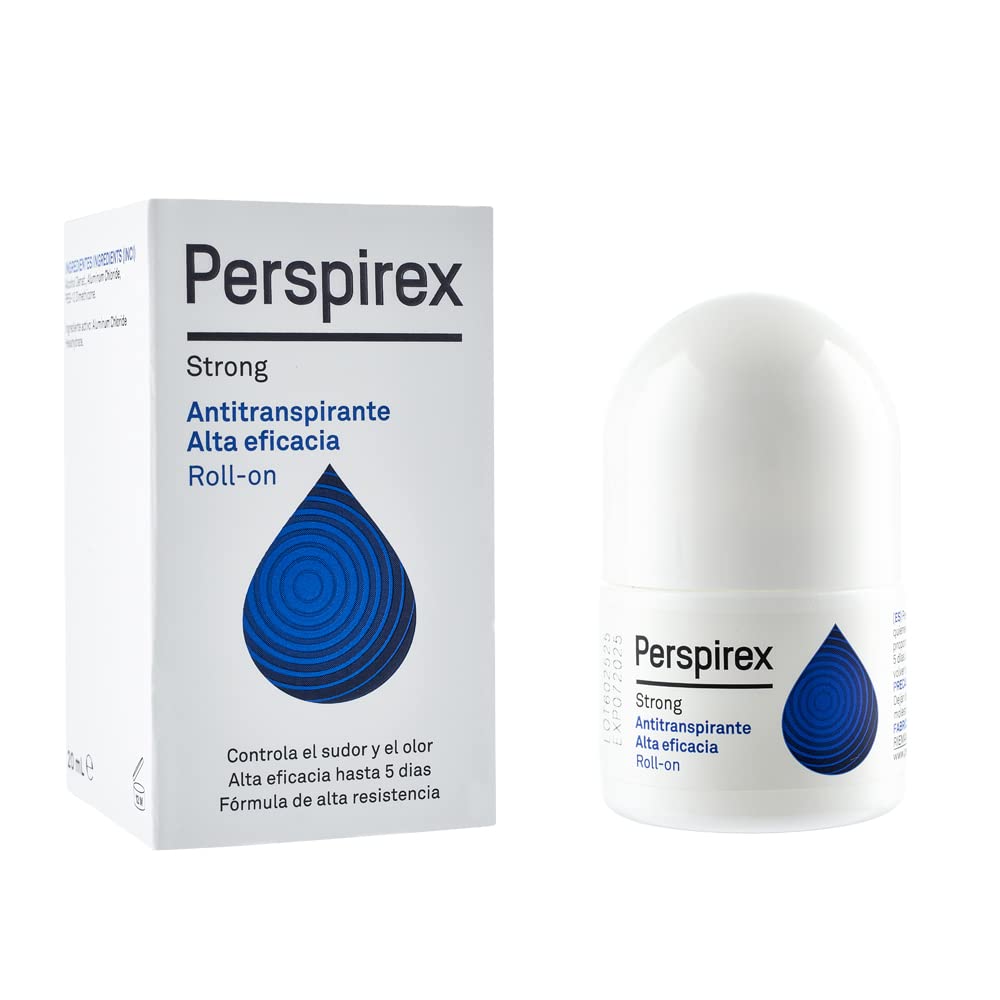 Perspirex Strong desodorante | Roll-On | antitranspirante clínicamente probado | control de sudoracion | 120 HORAS o 5 DIAS de proteccion | aplicar 2 veces por semana | caja roll-on 20ml (Strong)