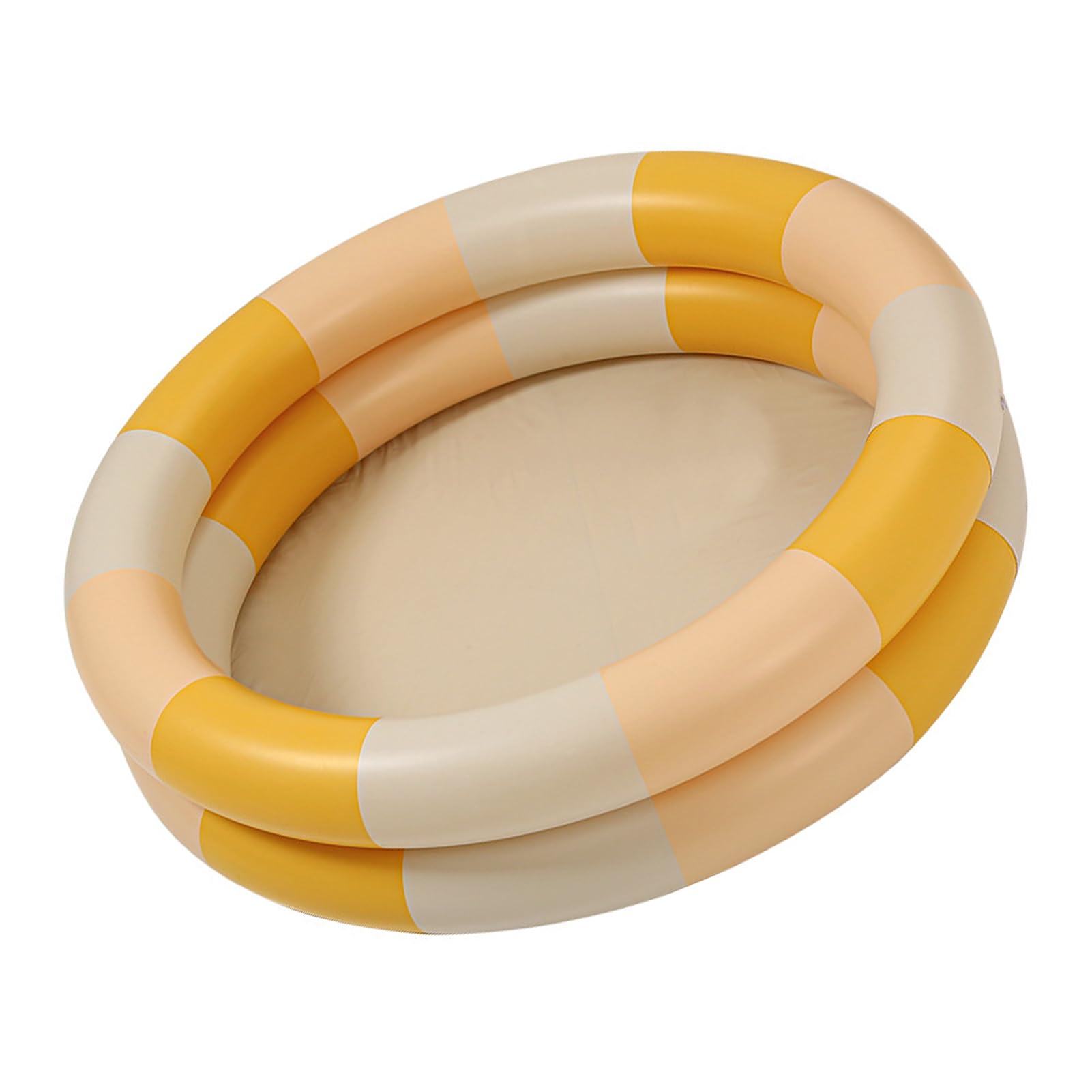Piscina Inflable Tbest Raya Amarilla Estilo Retro para Bebés