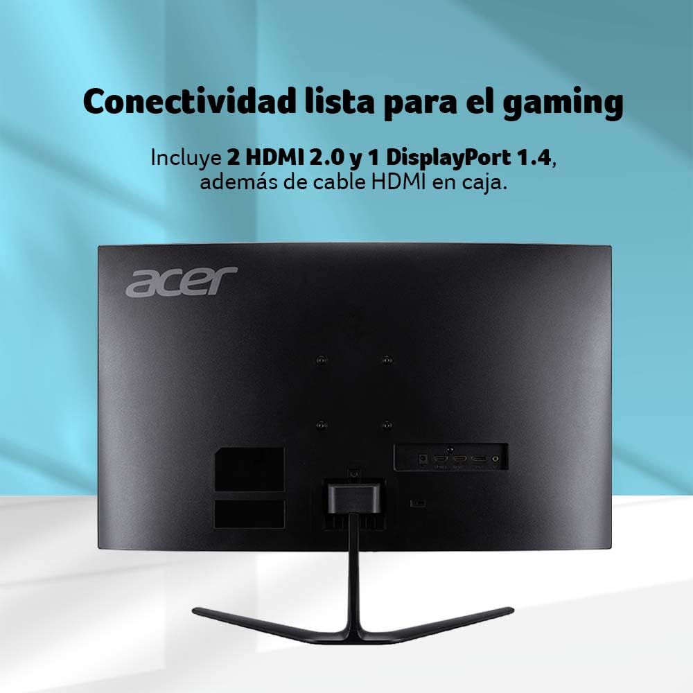 Acer Monitor Gamer Nitro ED0 27" VA Curvo 1500R FHD 240Hz | Tiempo de Respuesta 1ms (VRB) | Tecnología AMD FreeSync