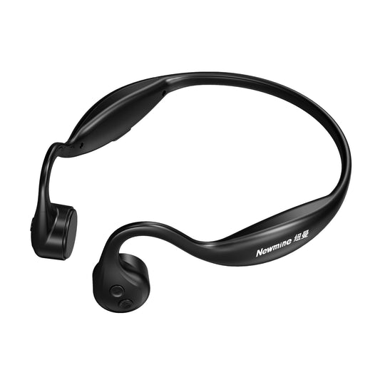 Auriculares Abiertos Bluetooth 5.3 Pmjebe Negro con Conducción Ósea y Reproductor MP3 Integrado 8G