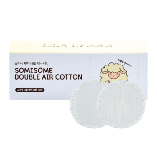 Discos de Algodón SOMISOME Double Air Coreanos Premium para Desmaquillaje y Cuidado de la Piel