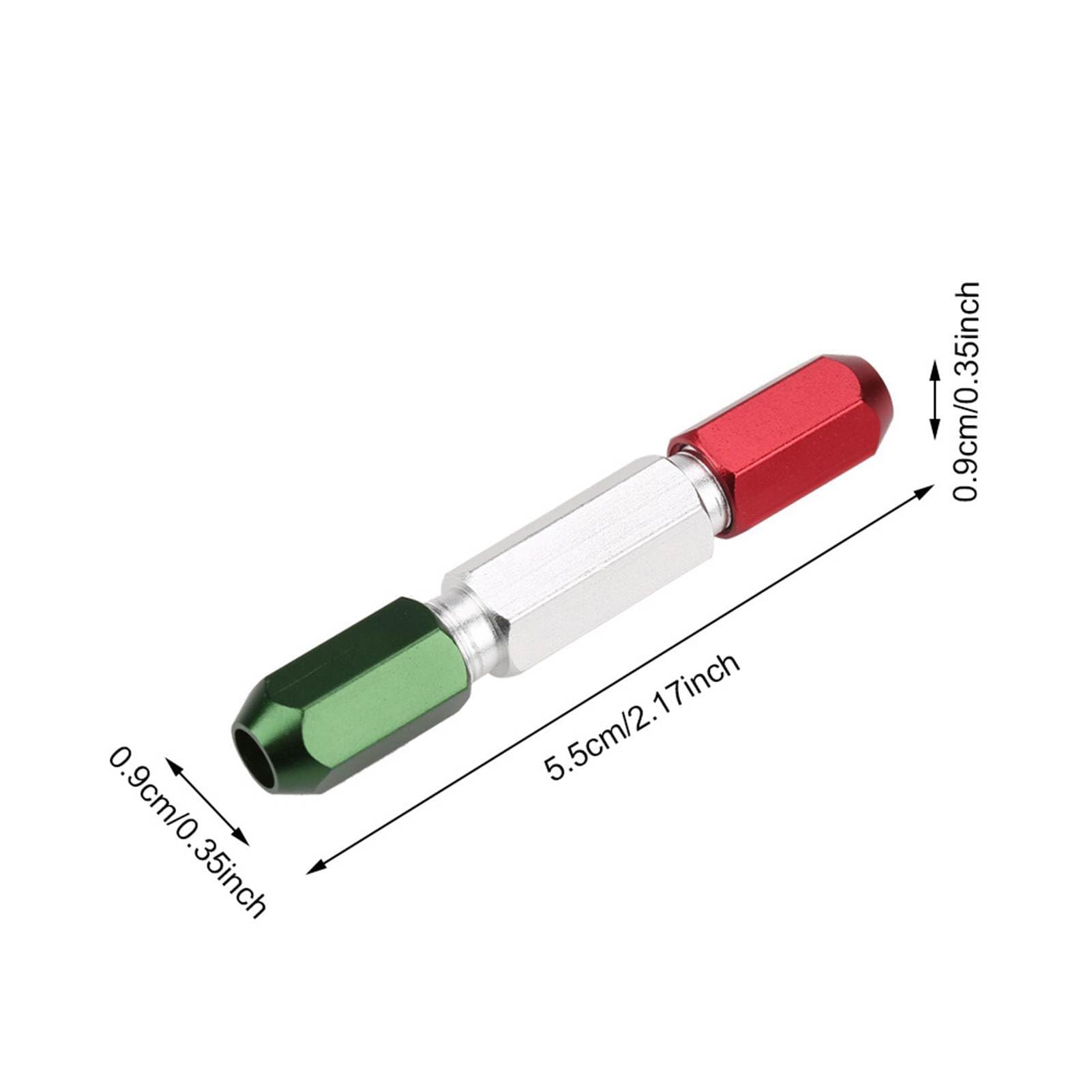 Garosa Pin Gage Mango de calibre de pasador manija de calibre Go No Go Gauge de doble extremo de aleación de aluminio rango de 0,3 a 16 mm(1-2mm)
