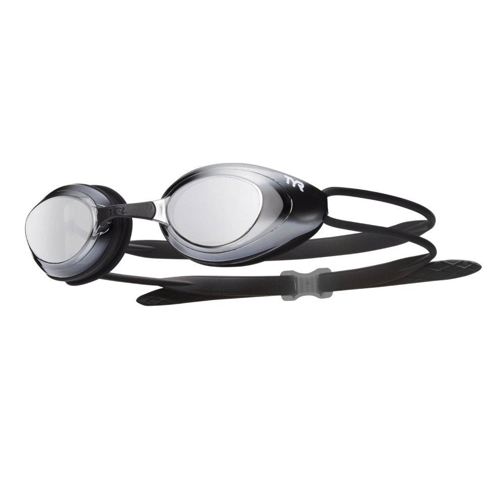 Anteojos de Competencia TYR Negro Espejo Plateado Una Talla