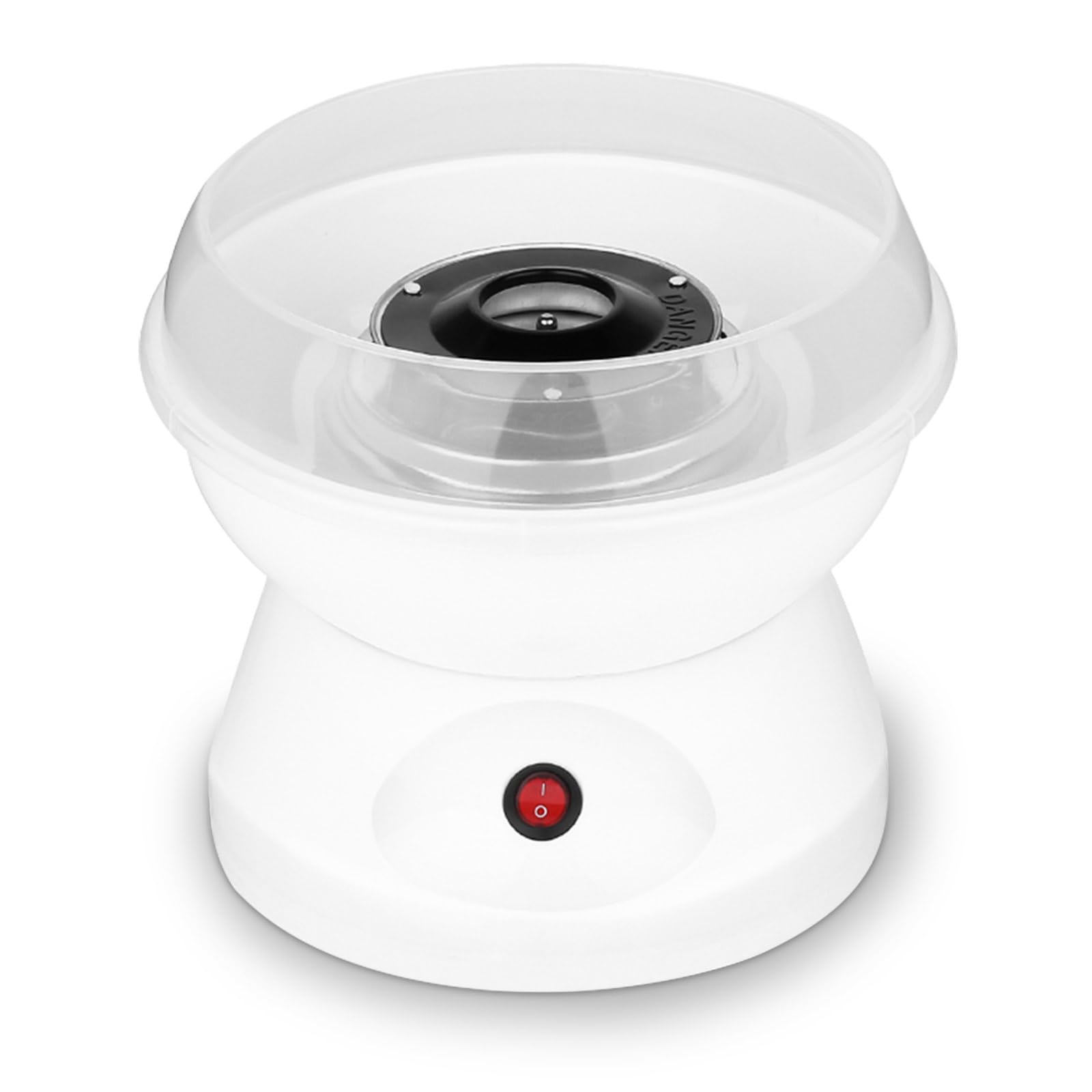Feiniao Máquina de Algodón de Azúcar Portátil 110V Máquina de Algodón de Azúcar de Escritorio Máquinas para Hacer Algodones de Azúcar de 450W con Tazón de Cuchara de Azúcar Palitos de Caramelo, Blanco
