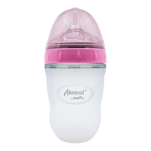 Biberón Evenflo Rosa Silicón Soft & Natural para Bebés Niños