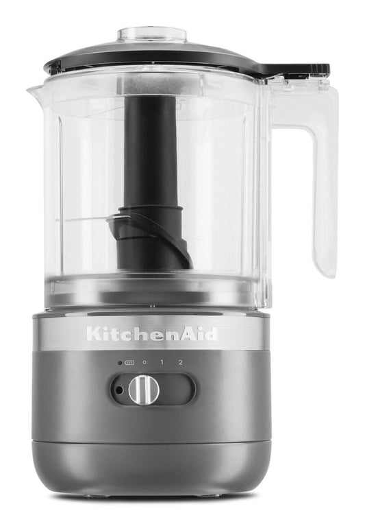 KitchenAid KFCB519DG - Picador de alimentos inalámbrico, 5 tazas, color gris carbón