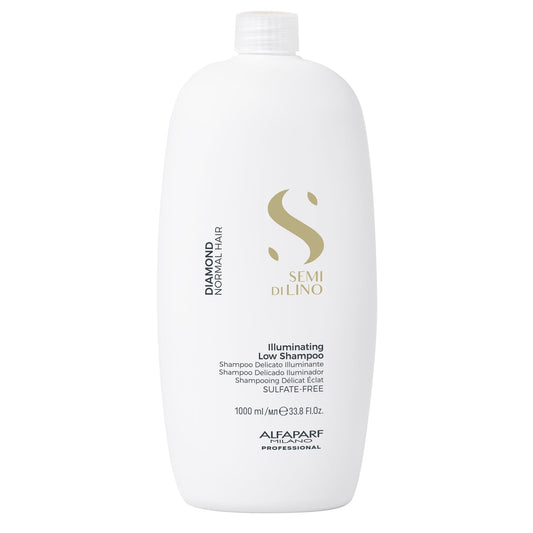 Shampoo Iluminador Alfaparf Milano Semi Di Lino Diamond Shine para Cabello Normal Sin Sulfatos