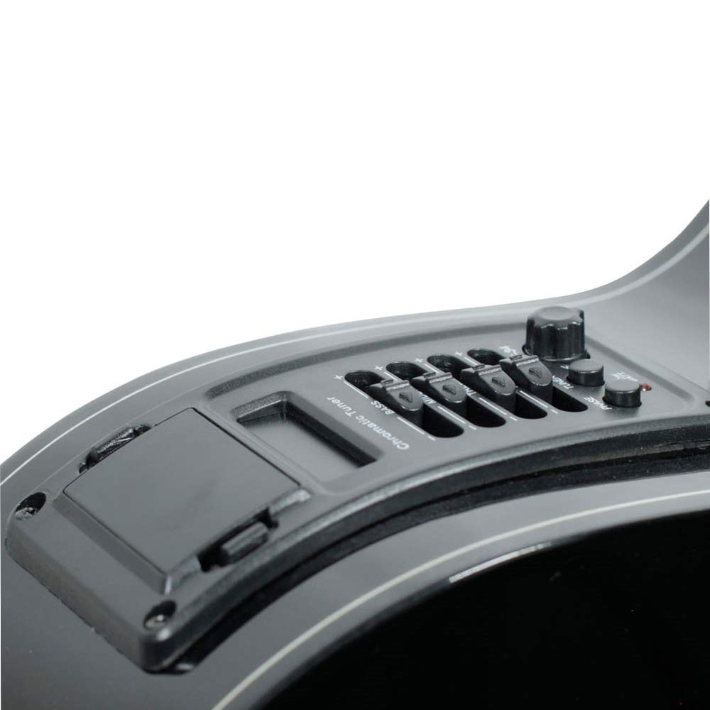 LA SEVILLANA Guitarra Electroacústica para Folk FO-300CEQ color negro