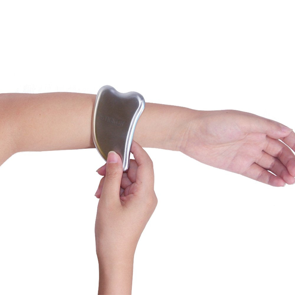 IASTM Tools - Herramienta de masaje para espátula, acero inoxidable, diseño de utensilios para reducir el dolor de cuello, hombro, espalda y músculos, Heart Shape