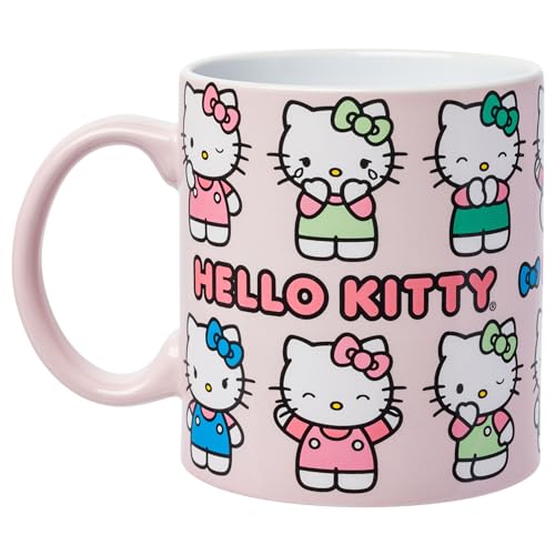 Taza Sanrio Hello Kitty Emociones y Poses 20 Onzas