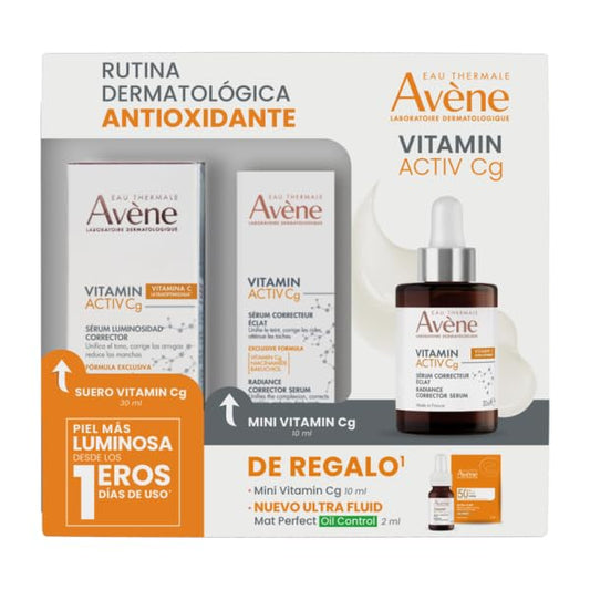 Avene Kit Vitamin Activ Cg Serum 30 Ml + Mini Serum 10Ml + Ultra Fluid 2 Ml