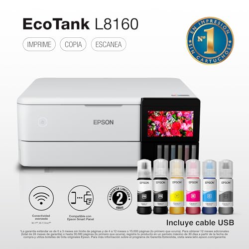 Epson Ecotank Impresora Fotográfica Multifuncional L8160
