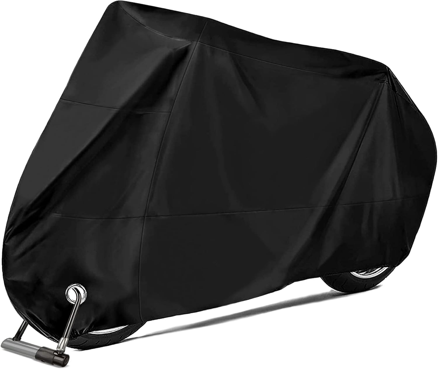 Cubierta Impermeable para Motocicletas,Protección contra el Polvo,Funda universal impermeable para motocicleta con protección solar,Cubierta para Scooter de Motor, Lona con Orificios de Bloqueo