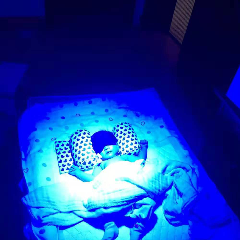 Lámpara Terapia De Luz Stickfrease Azul Portátil con 18 Chips Led para Bebé Recién Nacido