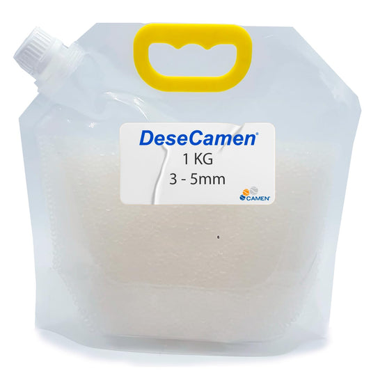 [3-5mm] Silica gel 1kg Gel de Sílice para humedad - DeseCamen Bulk
