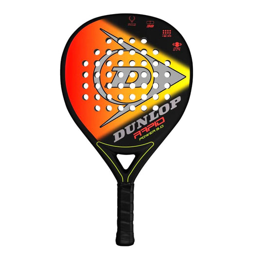DUNLOP Sports Rapid Power 3.0 - Pala de pádel (Negro/Naranja/Amarillo)