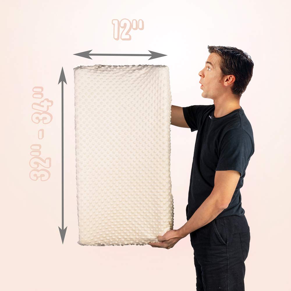 Funda para cambiador de bebé, súper suave de felpa para cambiar pañales para bebés y niños, ultra cómoda, segura para bebés, se adapta a almohadillas para orejas de 86.36 x 40.64 cm (beige)