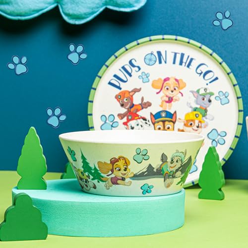 Juego de Vajilla Infantil Zak Designs PAW Patrol Azul y Amarillo Sostenible 3 Piezas