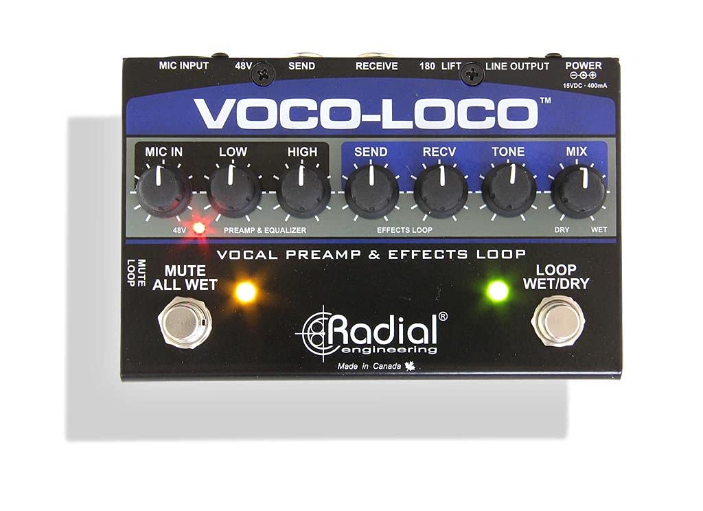 Loop de Efectos para Micrófono Radial Voco Loco para Efectos de Guitarra