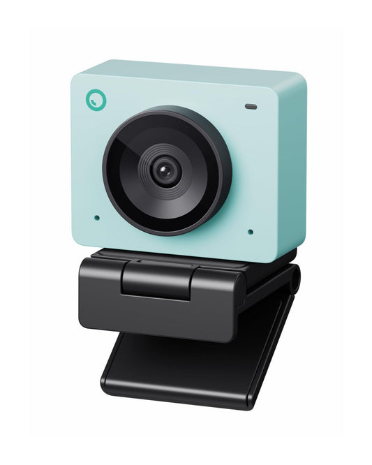 Webcam OBSBOT Meet SE Verde Aurora 1080P 100 FPS con Marco Automático y Enfoque Inteligente para Transmisión, Reuniones, Juegos