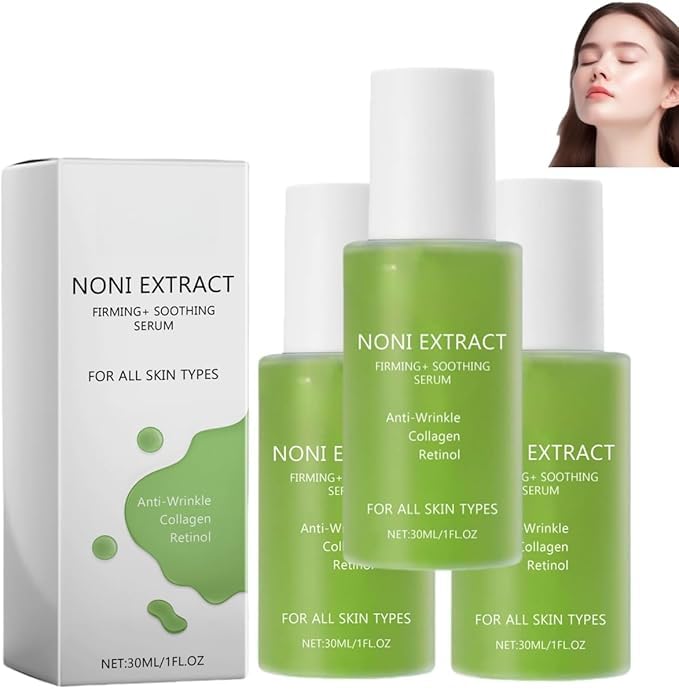 Serum de Fruta Noni 3 en 1: Ampolla Energizante, Tónico Equilibrante e Hidratante Facial. Para Todo Tipo de Piel. 30ml/1fl.oz. Beneficios Antioxidantes y Nutritivos.