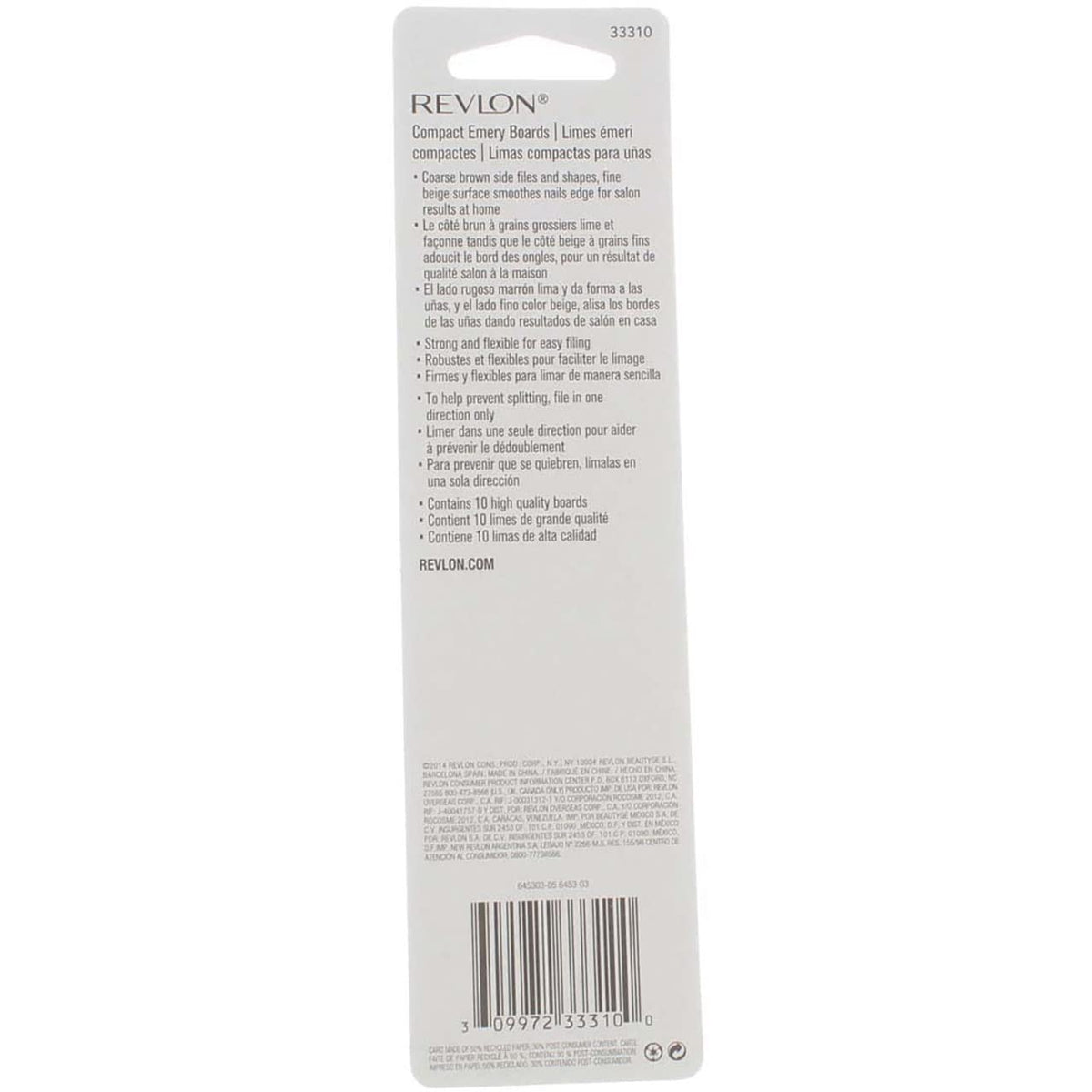 Revlon Emery Boards, Compact, 10 Ct. by Revlon