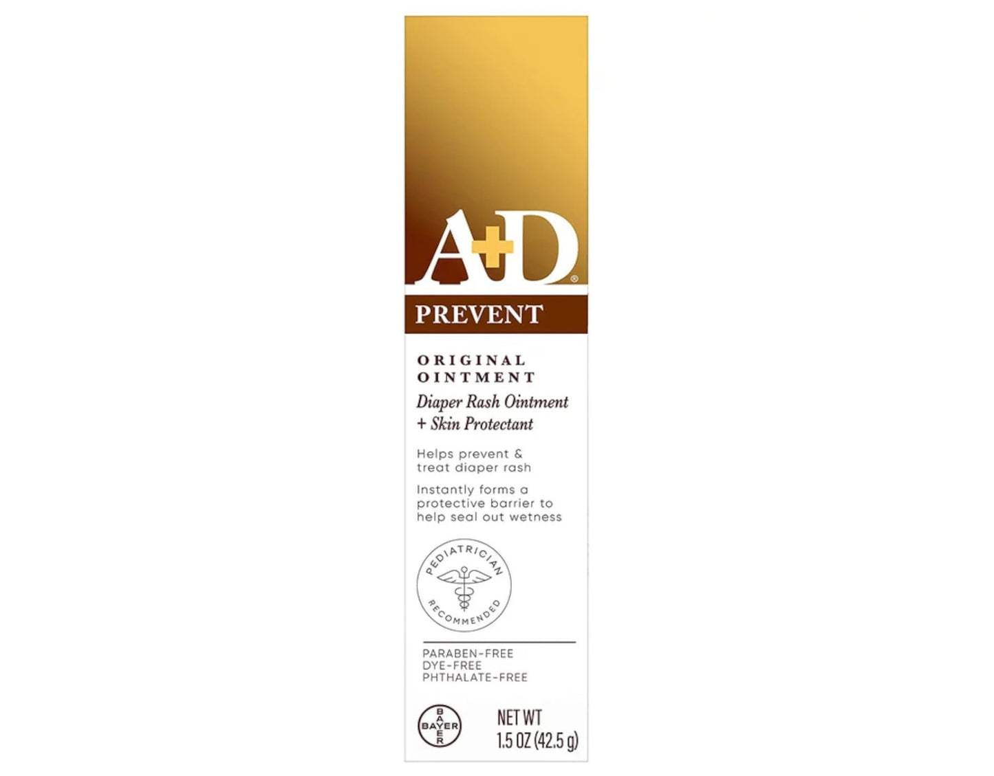 D&A A&D Diaper Rash Ointment & Skin Protectant, Original -1.5 Ounces - 2 Pack